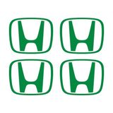 Ipg Honda Accord Civic Crv Crz Ridgeline Odyssey Için Jant Logosu Sticker Set (Logo :2.25 Inch (5.71 Cm) / Jant Kapak Çapı: 2.75 Inch) (Açıklamayı Okuyunuz) - Yeşil - Logo :2.25 Inch / 5.71 cm