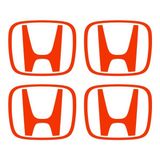 Ipg Honda Civic Accord Crv Vtec Si Için Jant Logosu Iç ve Dış Sticker Set (Jant Kapak Çapı: 2.25 Inch) (Açıklamayı Okuyunuz) - Turuncu - Set -1 ( Logo: 1.87 Inches / 4.75 cm)
