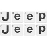 Ipg Jeep Compass Mp 2017 - 2020 Ön ve Arka Jeep Amblem Sticker Set Siyah Parıltılı Yıldız Tozu - Siyah Sim