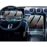 IPG Mercedes Benz 2021/2024 C-Class Glc C300 300 C400 C63 S Class W223 W206 11.9 Inch Multimedya 12.3 Inch Gösterge Için 9h Nano Ipg Proactive Ekran Koruyucu (Set- (12.3" Dashboard-11.9" Navigation)) - Şeffaf