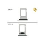 İphone 11 Çiftli Sim Yuvası İkili Sim Tepsisi Sim Aparatı Dual Sim Yeri Sim Tray Sim Çekmecesi 11 Uyumlu (Beyaz) Çiftli Sim Yuvası İkili Sim Tepsisi Çiftli Sim Aparatı Dual Sim Çekmecesi