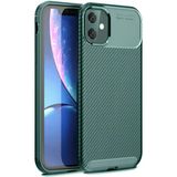 İphone 11 Kılıf Auto Focus Karbon Kapak - Koyu Yeşil