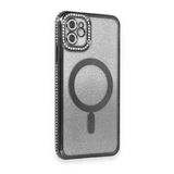 iPhone 11 Kılıf Joke Simli Magneticsafe Kılıf - Siyah