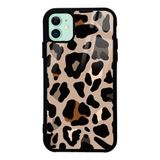 iPhone 11 Kılıf Kamera Korumalı Desenli Luxury Portrait Painting Lusi Kapak Pembe Leopar