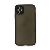Iphone 11 Kılıf Montreal Silikon Kapak - Siyah
