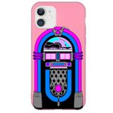 Iphone 11 Kılıf Retro Müzik Kutusu Pembe Renkli Silikon Telefon Kılıfı Ret1