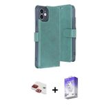 iPhone 11 Kılıf Siluet Işık Serisi - Siyah Bilvis 5in1 3D Magic Cam Ekran Koruyucu + Kırmızı Pe