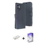 iPhone 11 Kılıf Siluet Işık Serisi - Siyah Bilvis 5in1 3D Magic Cam Ekran Koruyucu + Sarı Renkl