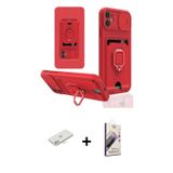 iPhone 11 Kılıf Vadi Form Prime - Siyah Bilvis 3D Mat Cam Ekran Koruyucu + Sarı Renkli Kamera L