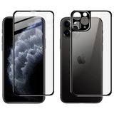 Iphone 11 Metal Çerçeve Ön Arka 3D Full Tempered Cam KORUYUCU-(5775) - Seçenek