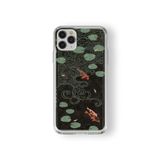 iPhone 11 Pro ile Uyumlu Japon Balıkları Tasarım Baskılı Şeffaf Kılıf