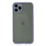 iPhone 11 Pro Kılıf Montreal Silikon Kapak - Gri-(5796)