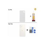 İphone 11 Pro Max Gümüş Arka Kapak Arka Cam Batarya Kapağı Lazer Kesim Kapak Pil Kapağı + B-7000 Yapıştırıcı + Tamir Seti