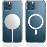 İphone 11 Pro Max Ile Tam Uyumlu Şeffaf Magsafe Wireless Kablosuz Şarj Destekli V-mags Kılıf
