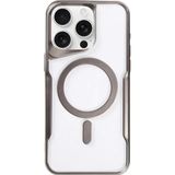 iPhone 11 Pro Max Kılıf Boyi Magsafe Silikon Kapak - Titan Gri-(5796)