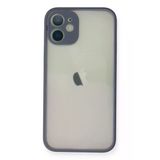 iPhone 11 Pro Max Kılıf Montreal Silikon Kapak - Gri-(5796)