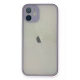 iPhone 11 Pro Max Kılıf Montreal Silikon Kapak - Mor-(5796)