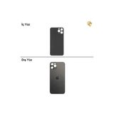 İphone 11 Pro Max Uzay Grisi Renk Arka Kapak Arka Cam Batarya Kapağı Lazer Kesim Kapak Pil Kapağı