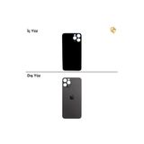 İphone 11 Pro Uzay Grisi Renk Arka Kapak Arka Cam Batarya Kapağı Lazer Kesim Kapak Pil Kapağı
