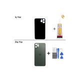 İphone 11 Pro Yeşil Arka Kapak Arka Cam Batarya Kapağı Lazer Kesim Kapak Pil Kapağı + B-7000 Yapıştırıcı + Tamir Seti