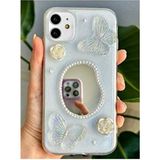Iphone 11 Uyumlu 3D Oyuncak Aynalı Kelebek Tasarımlı Yumuşak Silikon Kılıf