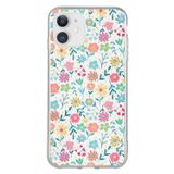 iPhone 11 Uyumlu Dekoratif Çiçekler Baskılı Silikon Kılıf