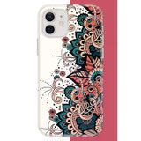 İphone 11 Uyumlu Etnik Çiçek Deseni Baskılı Silikon Kılıf