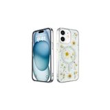 iPhone 11 Uyumlu Kılıf Daisy Simli Magsafe Silikon Kapak Gümüş