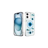 iPhone 11 Uyumlu Kılıf Daisy Simli Magsafe Silikon Kapak Mavi