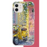 İphone 11 Uyumlu Sarı Mobilet Baskılı Silikon Kılıf