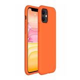 Iphone 11 Uyumlu Turuncu Silikon Kılıf Leke Tutmaz Içi Süet Silinebilir Kapak