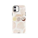 İphone 11 Vorian Çift Katmanlı Kılıf Coconut Summer Notes