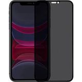 İphone 11 / Xr Kolay Uygulama Aparatlı Dust Proof Privacy Temperli Hayalet Cam Ekran Koruyucu (Siyah)
