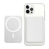 Iphone 11/12/13/14/15/16 Plus/16 Pro Max Uyumlu Powerbank Şarj Aleti Magsafe Taşınabilir Şarj Cihazı - Beyaz