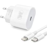 Iphone 12 12 Mini 12 Pro 12 Pro Max Yeni Nesil UYUMLU 20W Usb-C Güç Adaptörü Hızlı Şarj Aleti ve 1m Kablosu - Beyaz