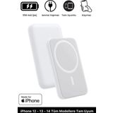 iPhone 12 13 14 15 Tam Uyumlu Magsafe Battery Pack Powerbank Kablosuz Wireless Batarya Şarj Aleti