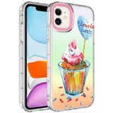 İphone 12 Kılıf Kamera Korumalı Desenli Renkli Sert Parlak Silikon Kapak Korn