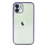 İphone 12 Kılıf Lensli Silikon - Mor
