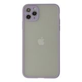 iPhone 12 Kılıf Montreal Silikon Kapak - Mor-(5796)