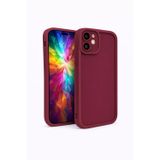 iPhone 12 MİNİ Uyumlu Kamera Çıkıntılı Mat Silikon Telefon Kılıfı