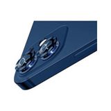 Iphone 12 Mini Uyumlu Kamera Koruyucu Lens Mercek Metal Çerçeveli 2li Set Mavi Blue