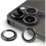 Iphone 12 Pro / 12 Pro Max Uyumlu Kamera Lens Koruyucu Mercek Çerçeve - İP 12 Pro/12 Pro Max - Siyah