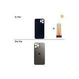 İphone 12 Pro Grafit Arka Kapak Arka Cam Batarya Kapağı Lazer Kesim Kapak Pil Kapağı + B-7000 Yapıştırıcı