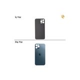 İphone 12 Pro Mavi Renk Arka Kapak Arka Cam Batarya Kapağı Lazer Kesim Kapak Pil Kapağı