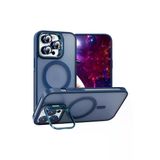 İphone 12 Pro Max 6.7" Standguard Magsafe Kılıf + Lens Koruma Gece Mavisi