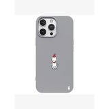 iPhone 12 Pro Max Gri Lansman Renkli Silikon New Year Kedi Tasarımlı Premium Kılıf