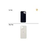 İphone 12 Pro Max Gümüş Renk Arka Kapak Arka Cam Batarya Kapağı Lazer Kesim Kapak Pil Kapağı
