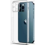İphone 12 Pro Max İle Uyumlu Kılıf Şeffaf Silikon Kamera Korumalı 3D