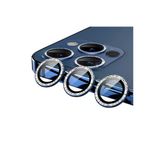 Iphone 12 Pro Max Kamera Lens Koruyucu Renkli Taşlı Tasarım Kolay Takma Aparatlı (Cl-06)