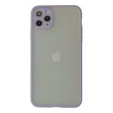 İphone 12 Pro Max Kılıf Montreal Silikon Kapak - Mor-(5796)